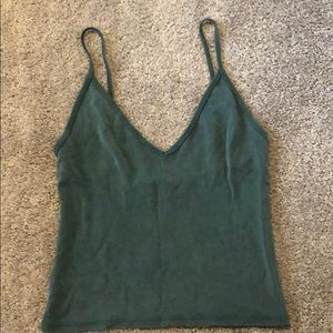 Sage green brandy V neck tank